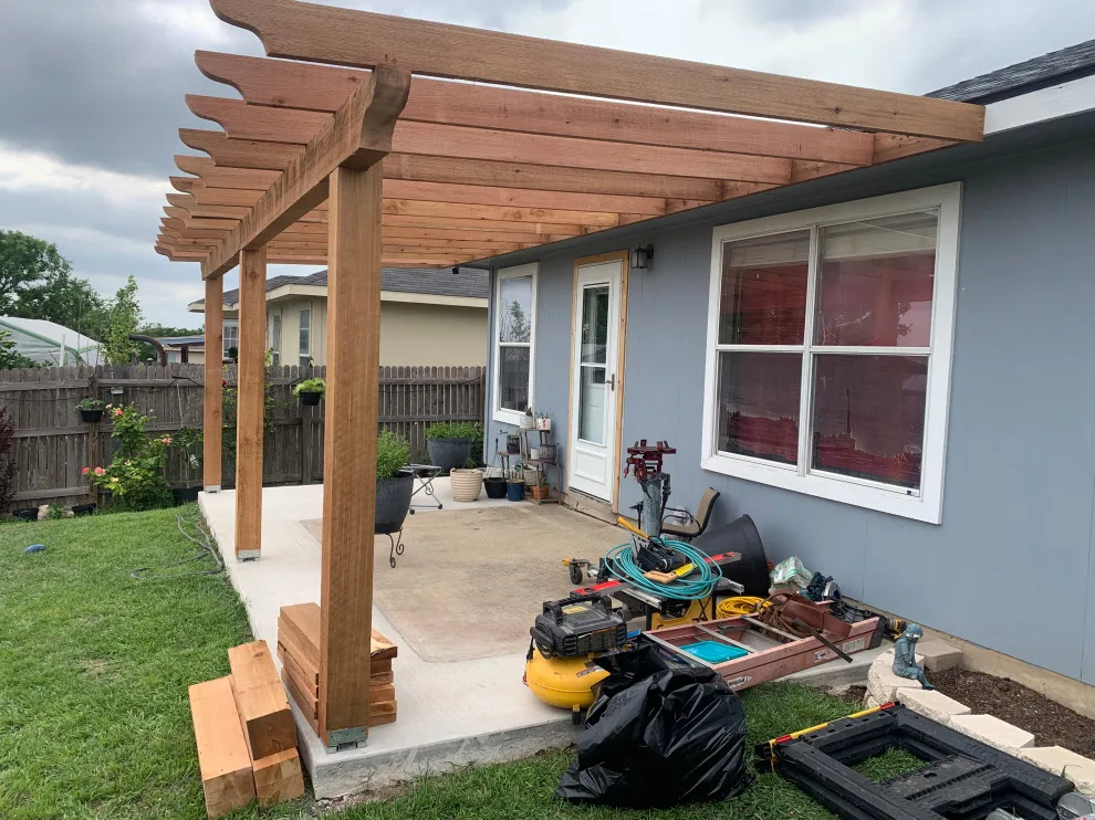 Rear porch by ATX Outdoor Construction LLC - Photo 3