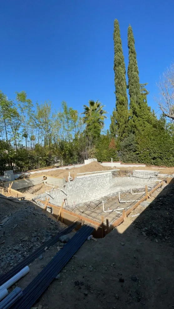 Outdoor Landscape Design and Swimming Pool Setup by Goldenline Remodeling - Photo 3