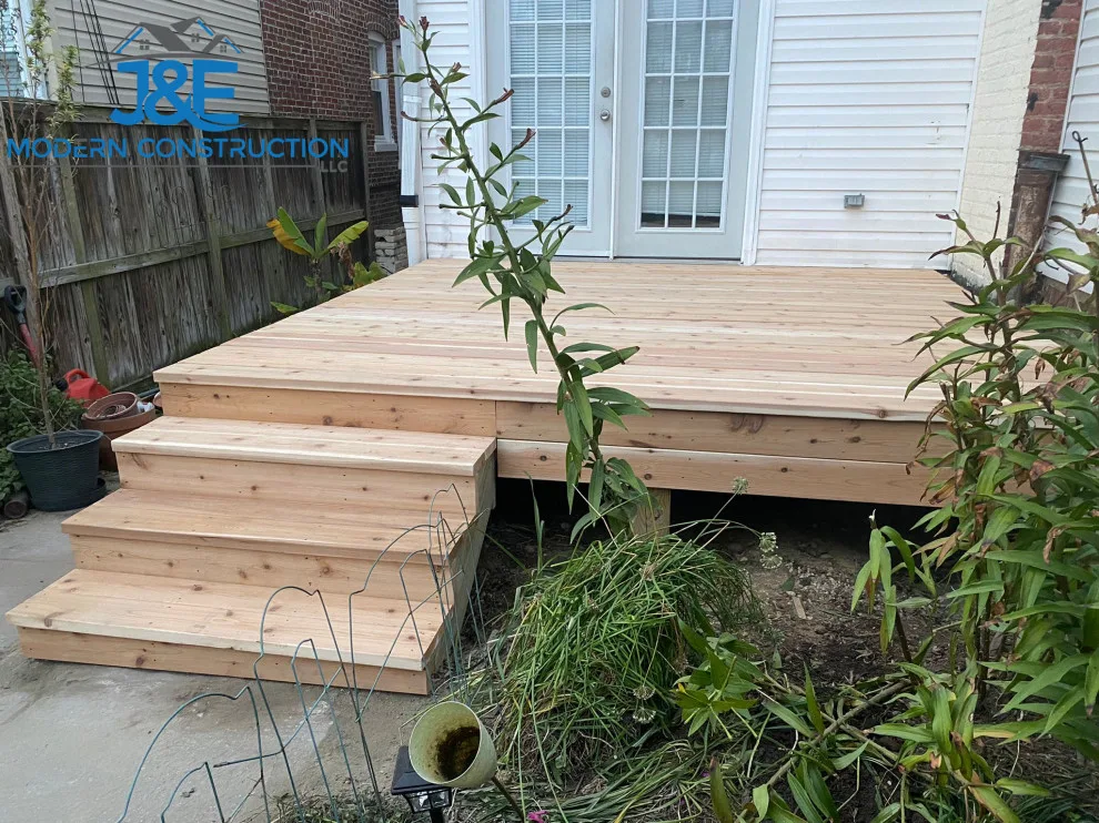 Cedar Deck in the Backyard by J&E Modern Construction LLC - Photo 3