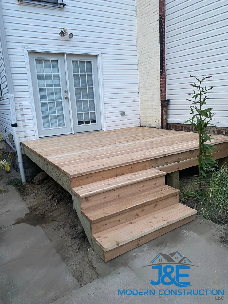 Cedar Deck in the Backyard by J&E Modern Construction LLC - Photo 4