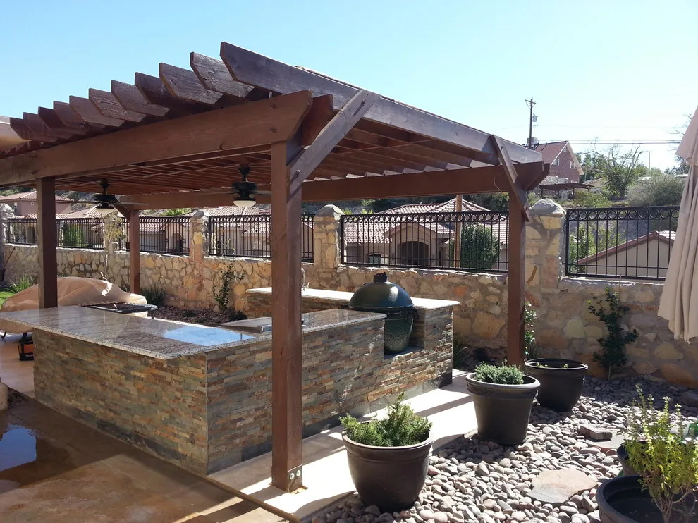 Outdoor Pergola, Kitchen, and Water Feature by Forma Contractors - Photo 7