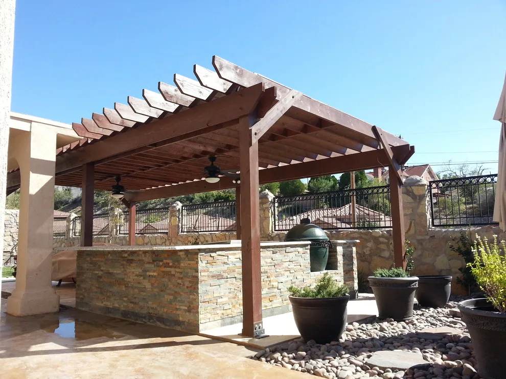 Outdoor Pergola, Kitchen, and Water Feature by Forma Contractors - Photo 6