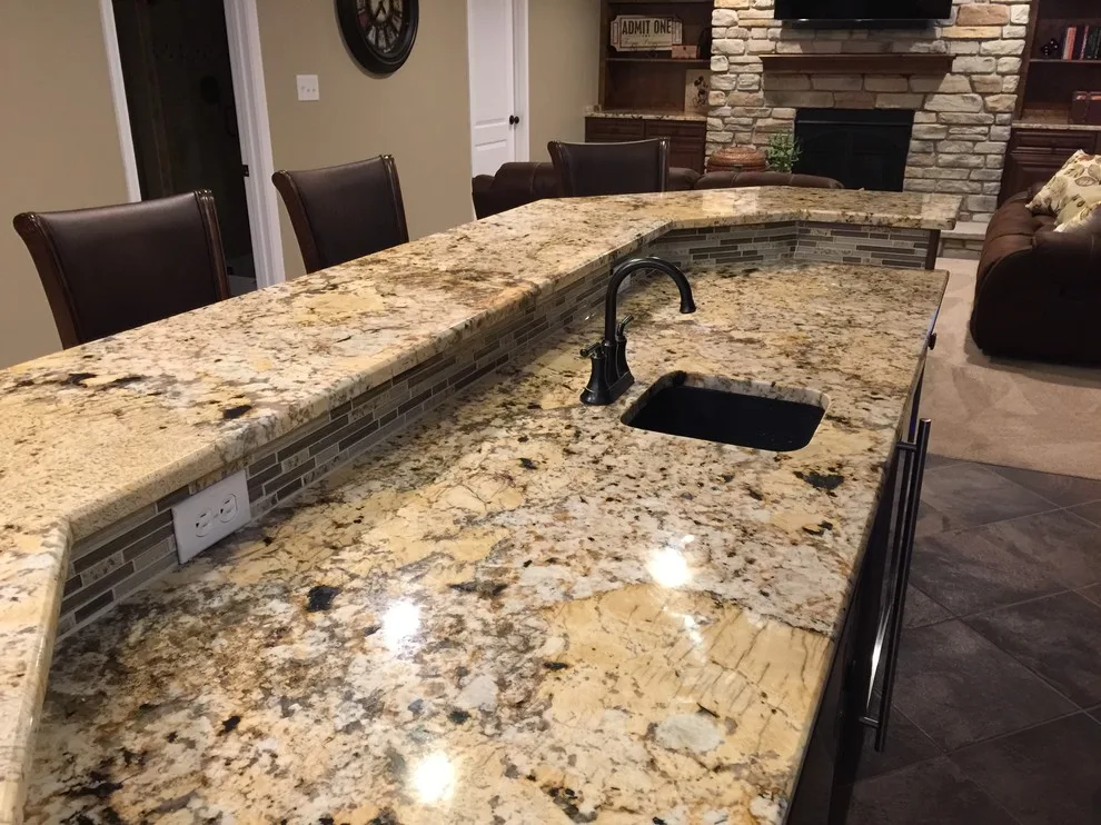Ballwin Basement Featuring Bar and Fireplace by Pro Basement Inc. - Photo 6