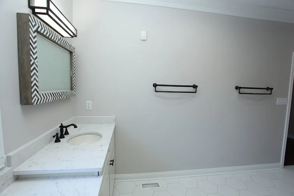 Monochrome Contemporary Bathroom by Booher Remodeling Company - Photo 20