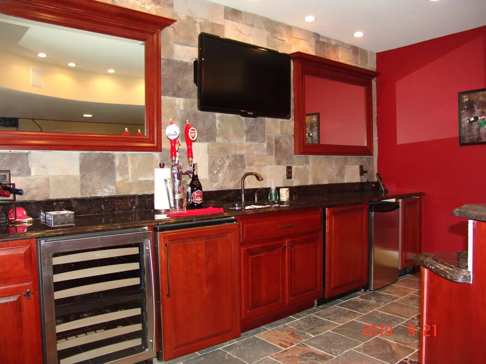 Custom Bar in Clayton Area Basement by Pro Basement Inc. - Photo 6
