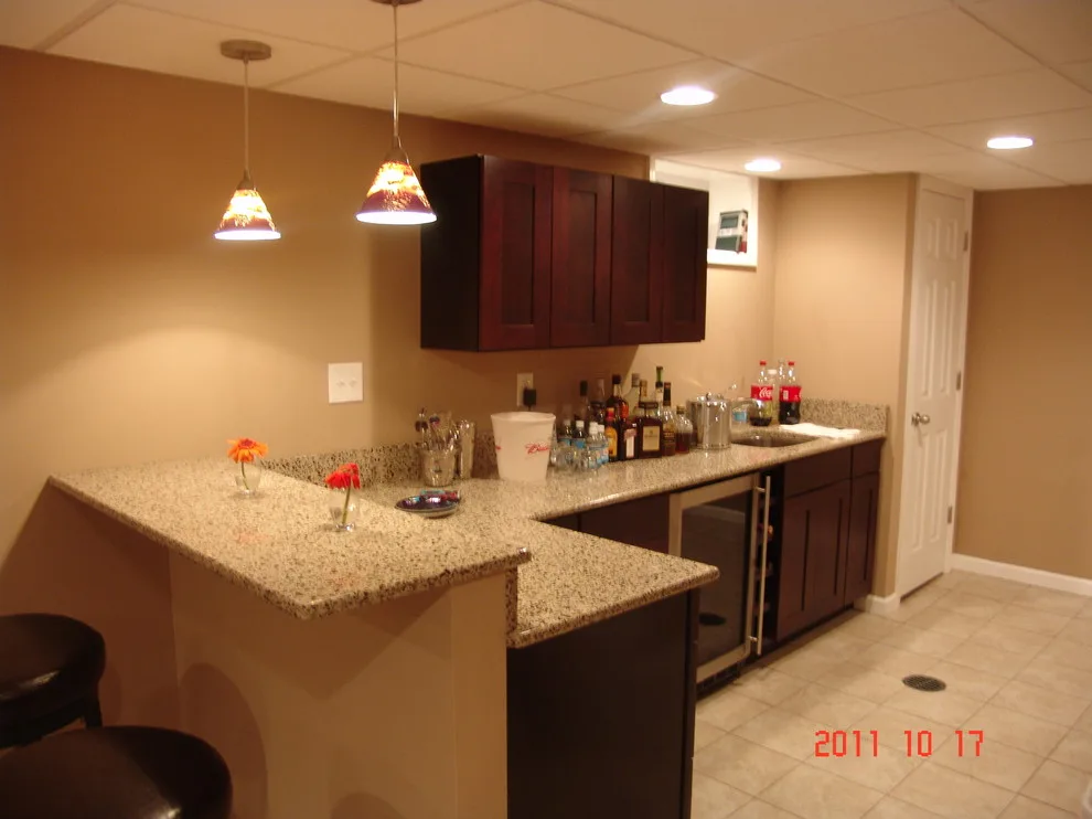 Basement Home Bar Images by Pro Basement Inc. - Photo 9