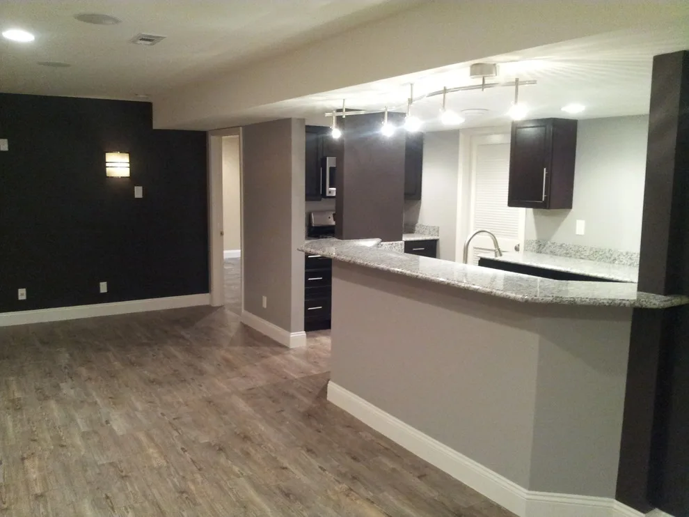 Ladue Basement featuring Galley Kitchen by Pro Basement Inc. - Photo 3