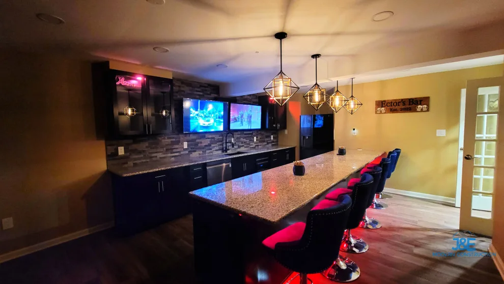 Cellar Pub Makeover by J&E Modern Construction LLC - Photo 9