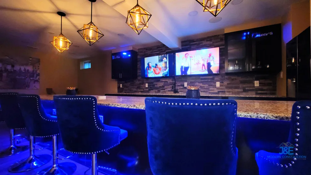 Cellar Pub Makeover by J&E Modern Construction LLC - Photo 12
