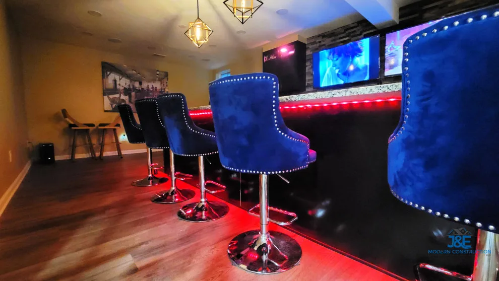 Cellar Pub Makeover by J&E Modern Construction LLC - Photo 18