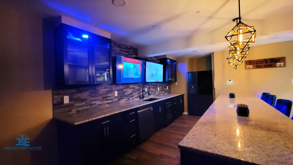 Cellar Pub Makeover by J&E Modern Construction LLC - Photo 10