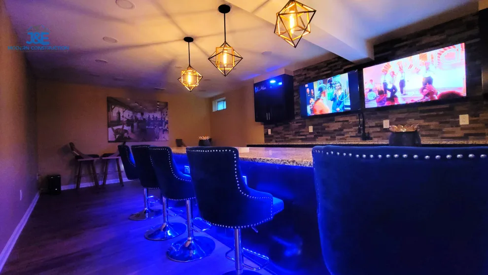 Cellar Pub Makeover by J&E Modern Construction LLC - Photo 3