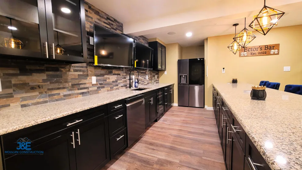 Cellar Pub Makeover by J&E Modern Construction LLC - Photo 5