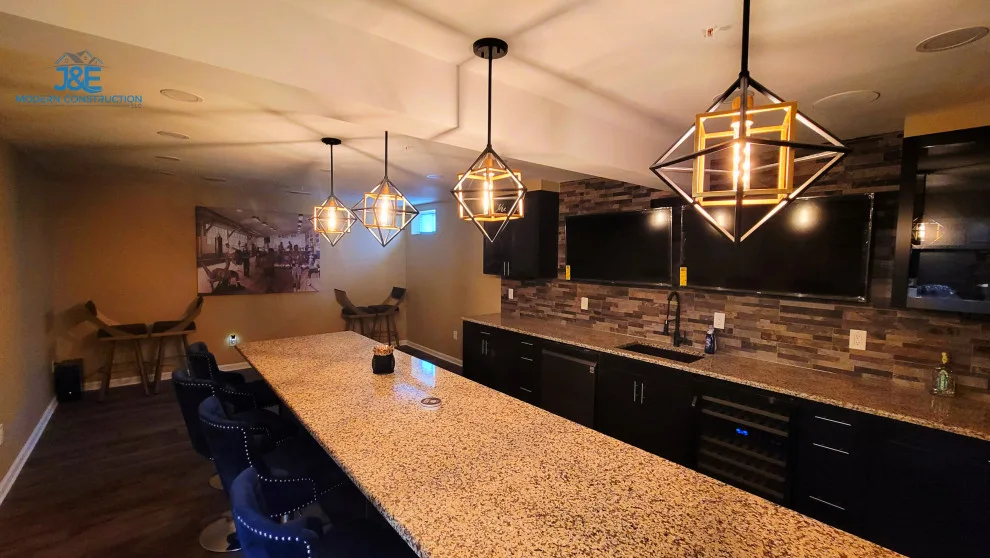 Cellar Pub Makeover by J&E Modern Construction LLC - Photo 7
