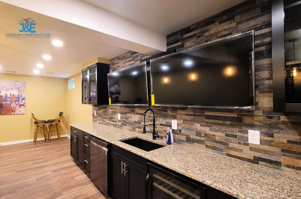 Cellar Pub Makeover by J&E Modern Construction LLC - Photo 14