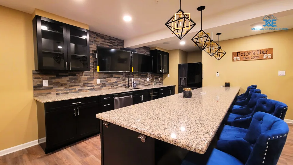 Cellar Pub Makeover by J&E Modern Construction LLC - Photo 20