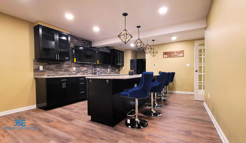 Cellar Pub Makeover by J&E Modern Construction LLC - Photo 8
