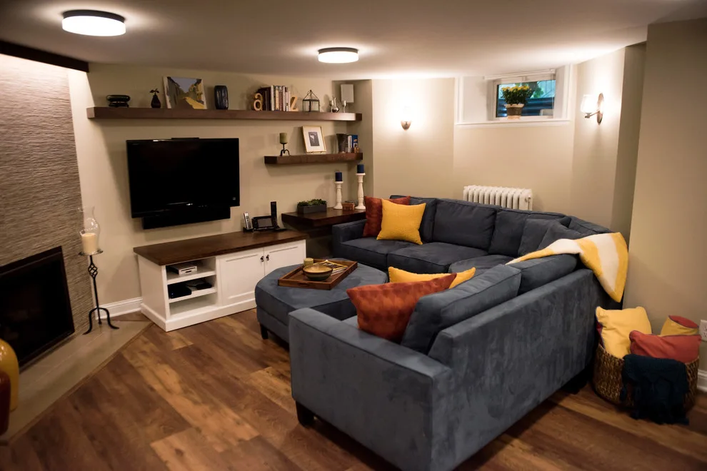 Basement Family Room/Game Room/Laundry Area by Sylvestre Remodeling & Design - Photo 2
