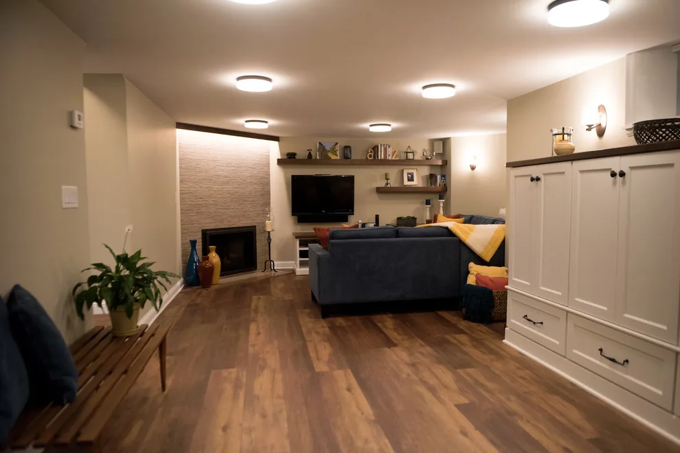 Basement Family Room/Game Room/Laundry Area by Sylvestre Remodeling & Design - Photo 15