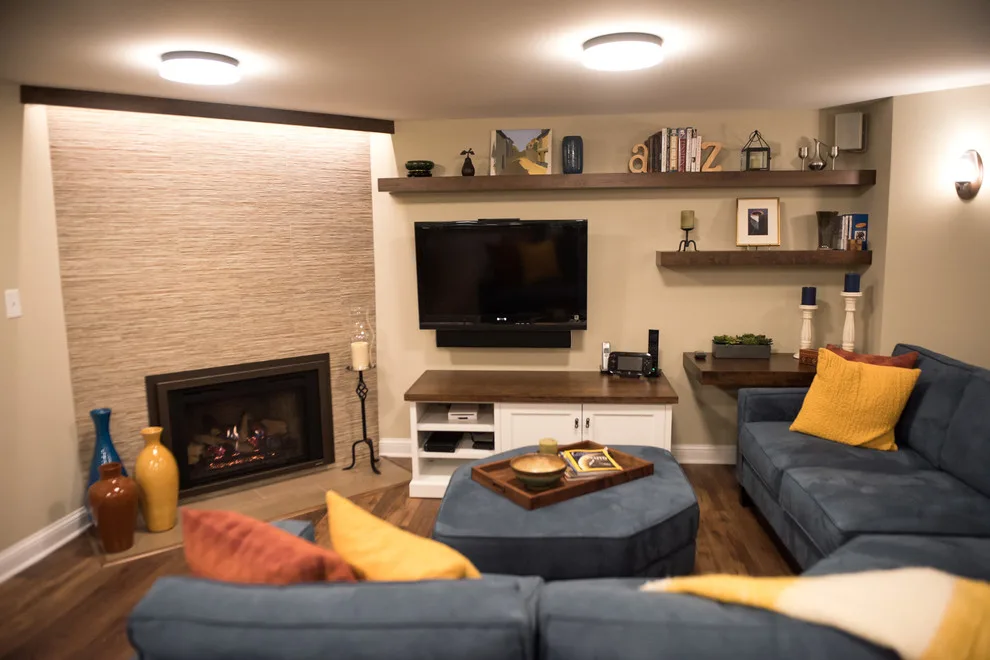 Basement Family Room/Game Room/Laundry Area by Sylvestre Remodeling & Design - Photo 7
