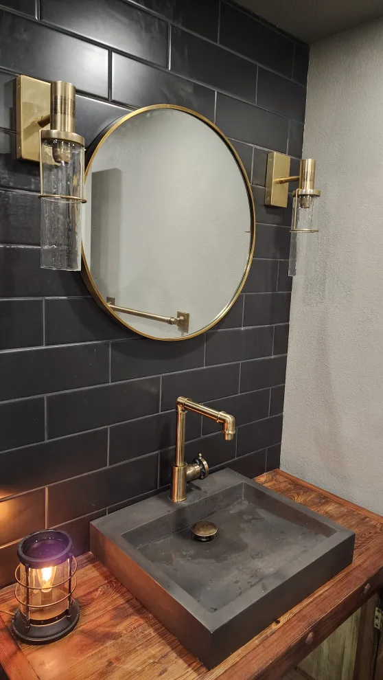 Black Basement Bathroom by Seawolf Development - Photo 7