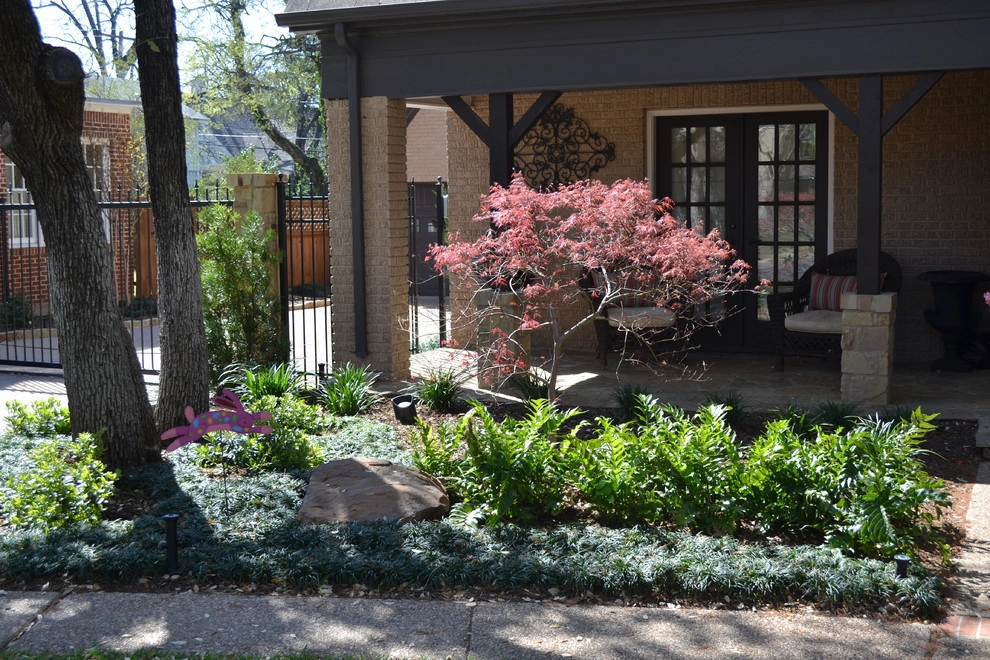 Shady front yard landscaping by Happy Gardens - Photo 4