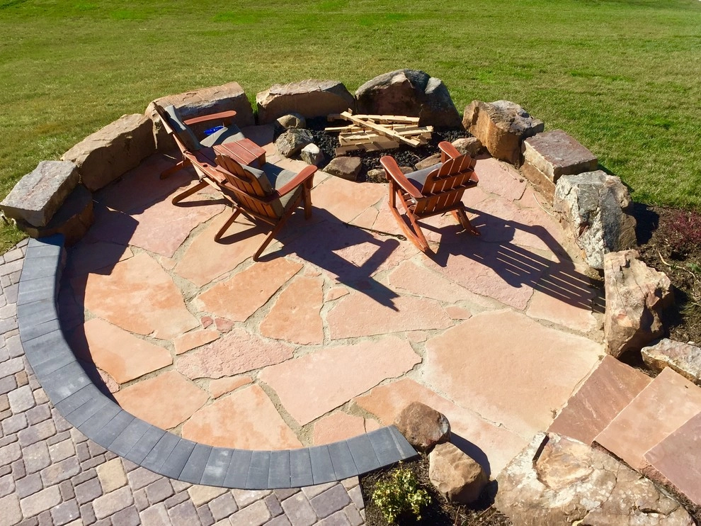 LaVista Stone Patio with a View by Hardscape Contractors - Photo 6
