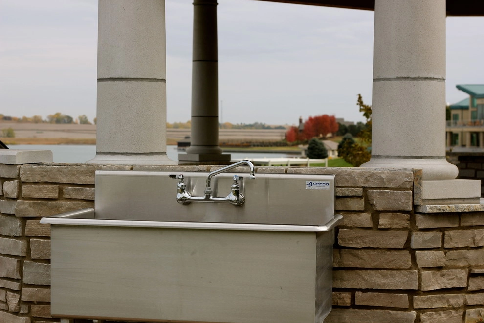 Bennington Stone Outdoor Kitchen by Hardscape Contractors - Photo 12
