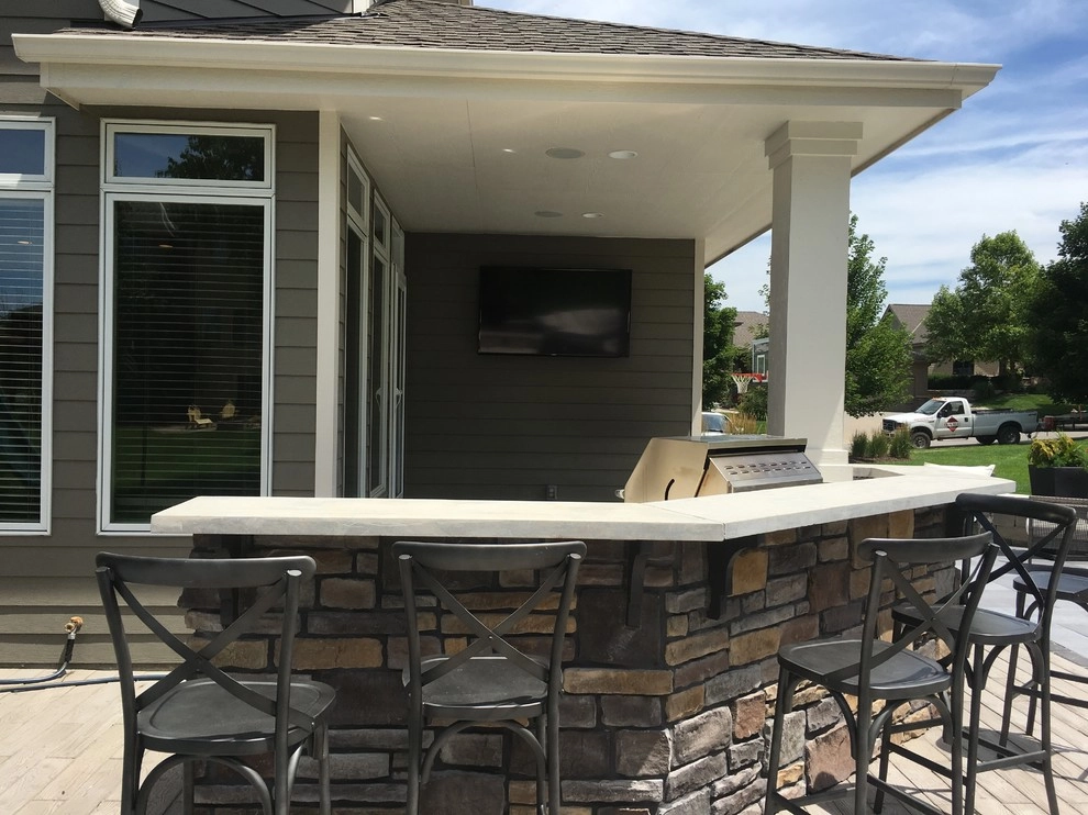 West Omaha Outdoor Living Space & Kitchen by Hardscape Contractors - Photo 4