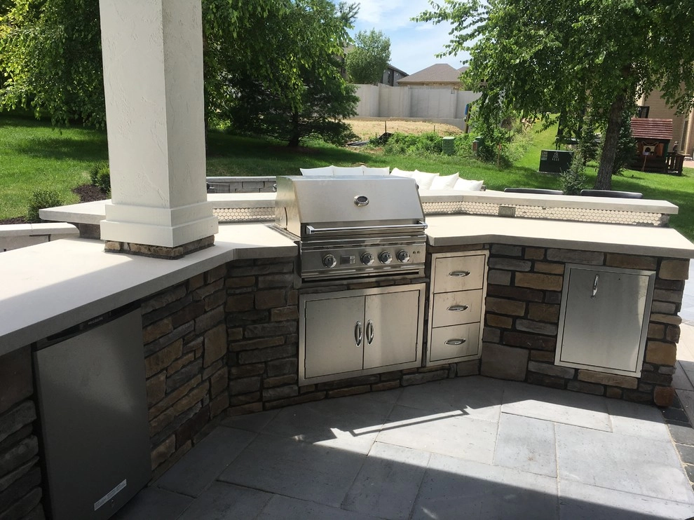 West Omaha Outdoor Living Space & Kitchen by Hardscape Contractors - Photo 5