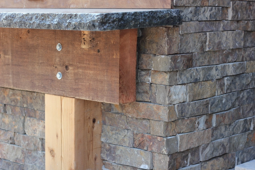 Post n Beam Outdoor Kitchen by Hardscape Contractors - Photo 6