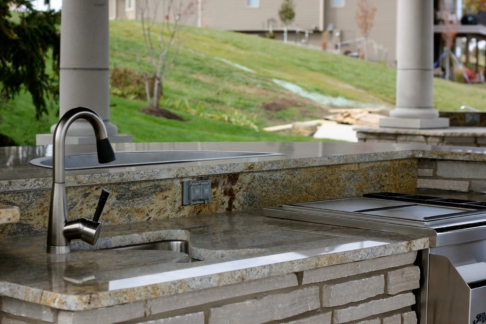 Bennington Stone Outdoor Kitchen by Hardscape Contractors - Photo 13