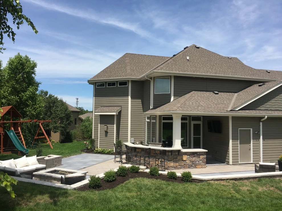 West Omaha Outdoor Living Space & Kitchen by Hardscape Contractors - Photo 9