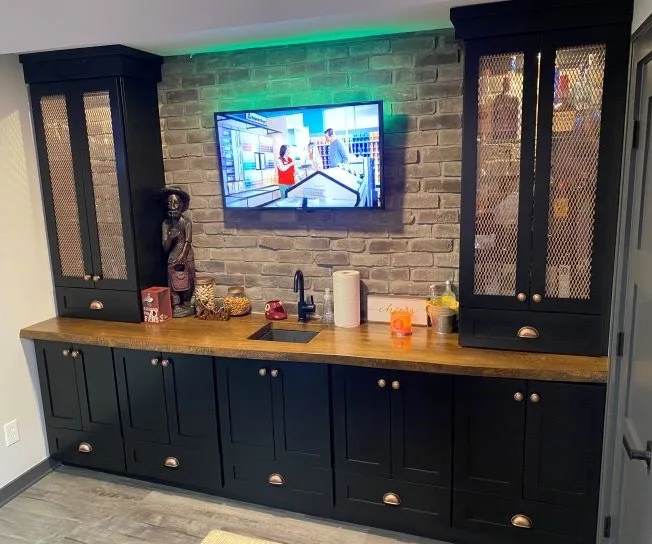 Basement Renovation featuring a bar and game area by Casino Co. Renovations - Photo 5