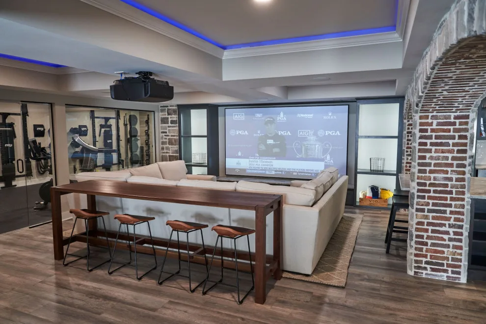 Golf Simulator Basement Renovation by Aptitude Design & Build - Photo 3