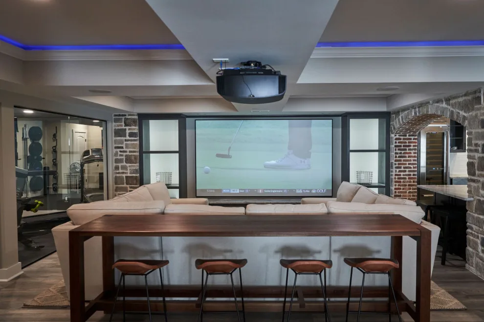 Golf Simulator Basement Renovation by Aptitude Design & Build - Photo 14