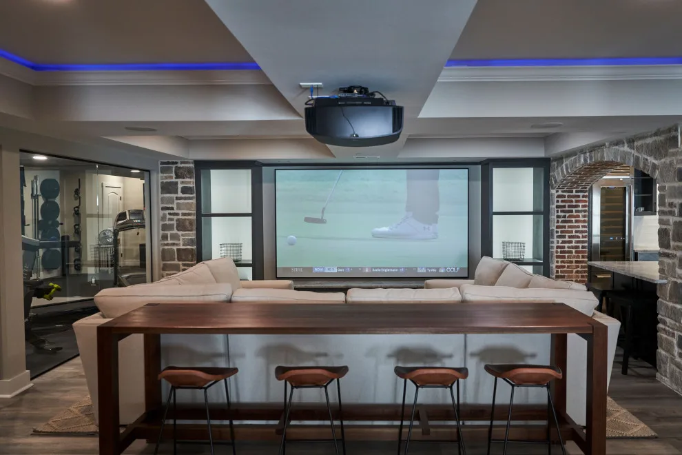 Golf Simulator Basement Renovation by Aptitude Design & Build - Photo 21