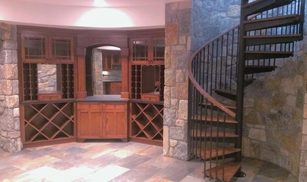 Custom Designed Wine Cellar in Basement Renovation by Wiser Home Remodeling INC - Photo 4