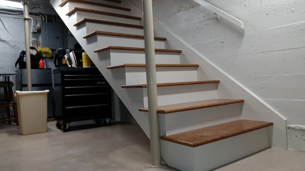 Lower level staircase by Aikins Custom Woodwork - Photo 3