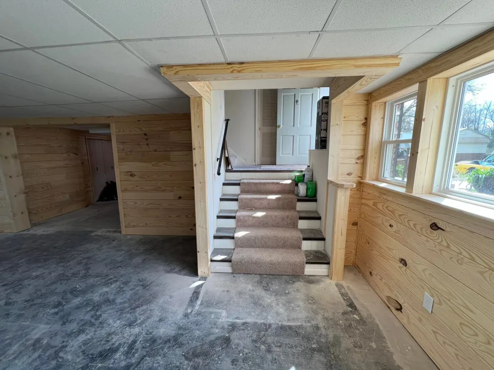 Basement renovation by Unique Contracting & Landscaping, LLC - Photo 9