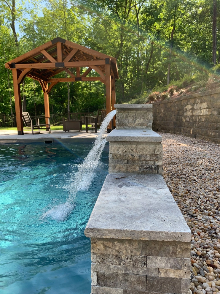 Greensboro NC- Pool and Hillside Landscape by Hawkins Landscape Architecture/TriadGarden - Photo 5