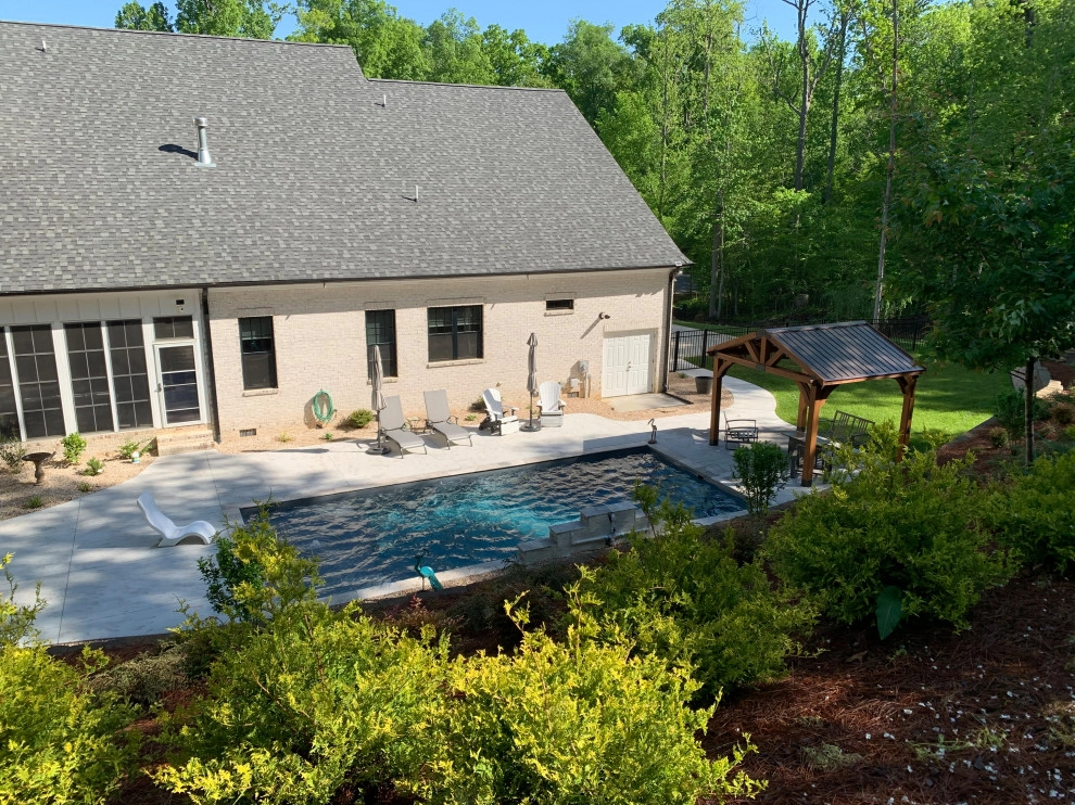 Greensboro NC- Pool and Hillside Landscape by Hawkins Landscape Architecture/TriadGarden - Photo 2