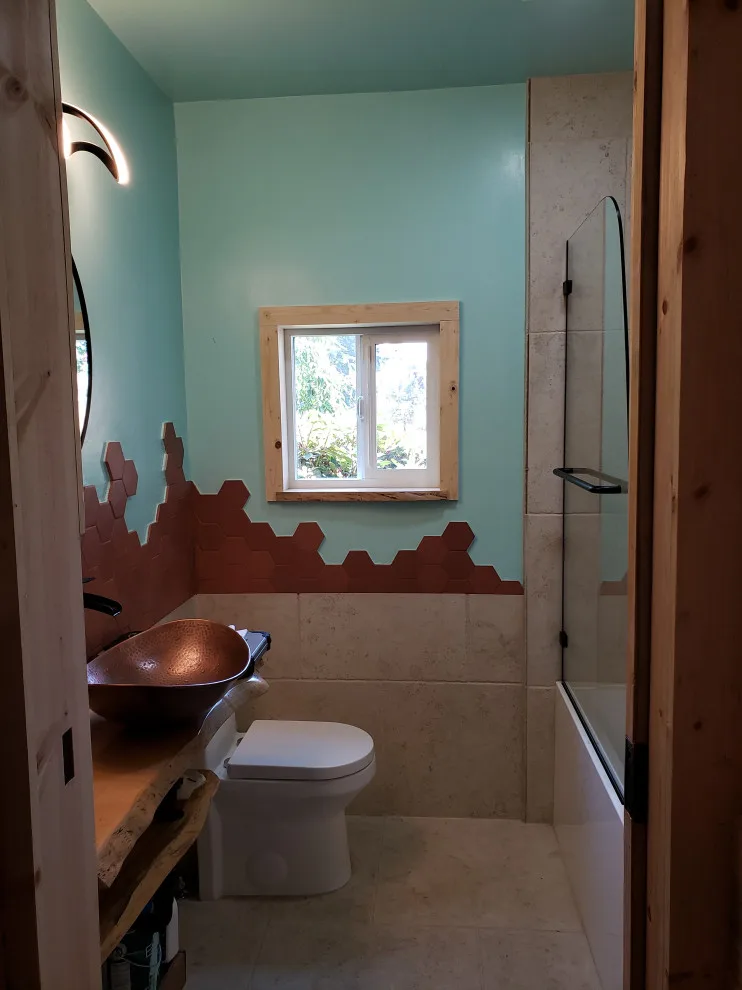 Artistic Small Space Bath Renovation by Ovation Restoration - Photo 2