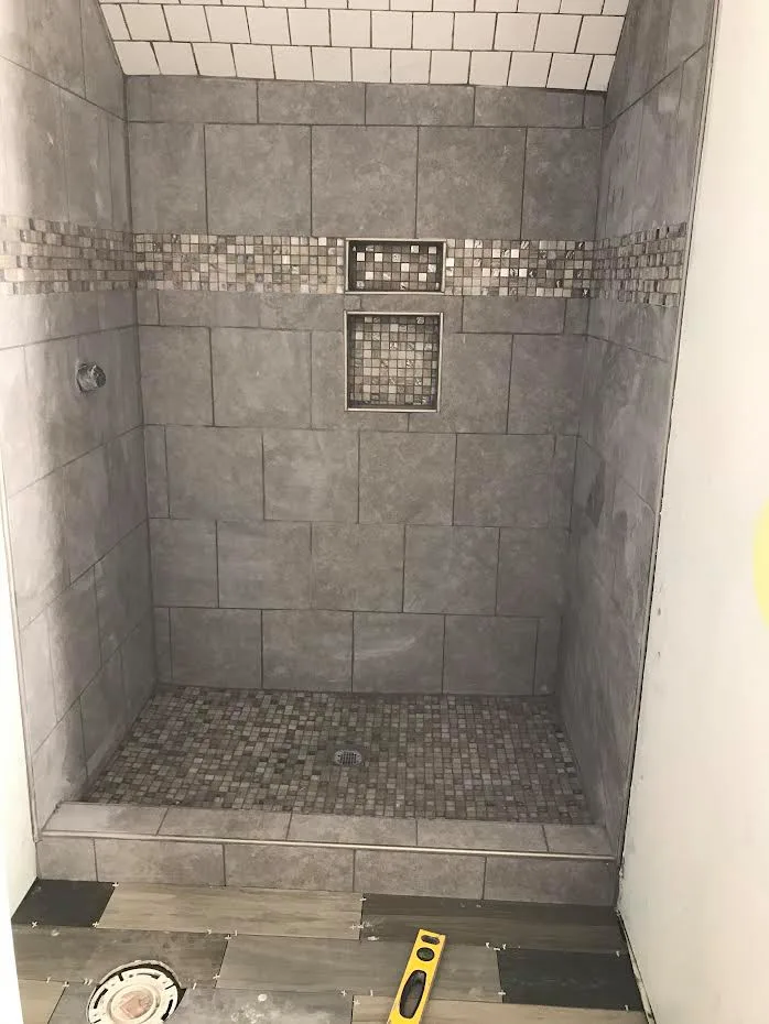 Restroom Flooring and Wall Tile Installation by JV Custom Construction LLC - Photo 4