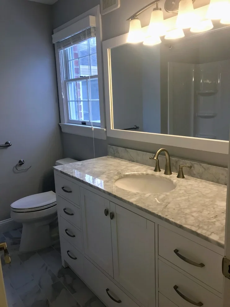 Restroom Renovation and Staircase Restoration by Virginia Building And Remodeling - Photo 7
