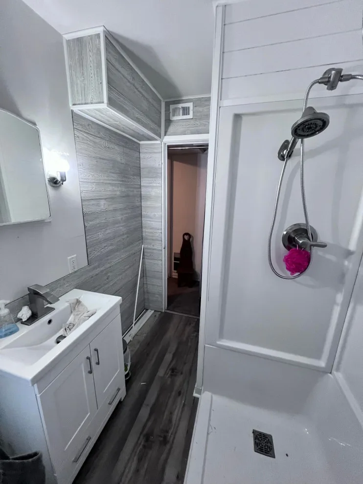 Contemporary Refresh for a Compact Bathroom by Haight N' Sons LLC - Photo 4