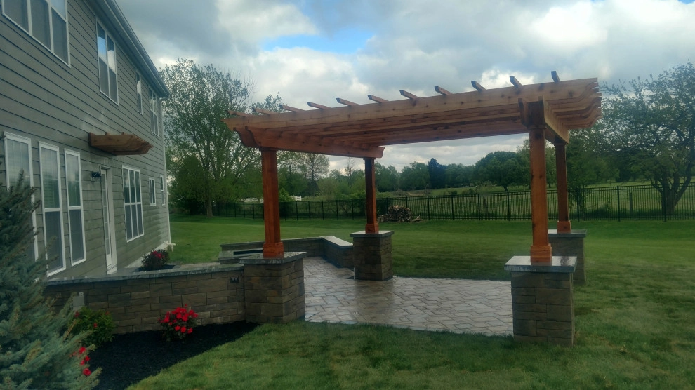 Outdoor Fireplace & Pergola Design & Construction by Heath Outdoor - Photo 7