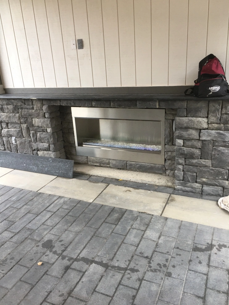 Swimming Pool, Outdoor Fireplace, Landscape & Hardscape by Heath Outdoor - Photo 11