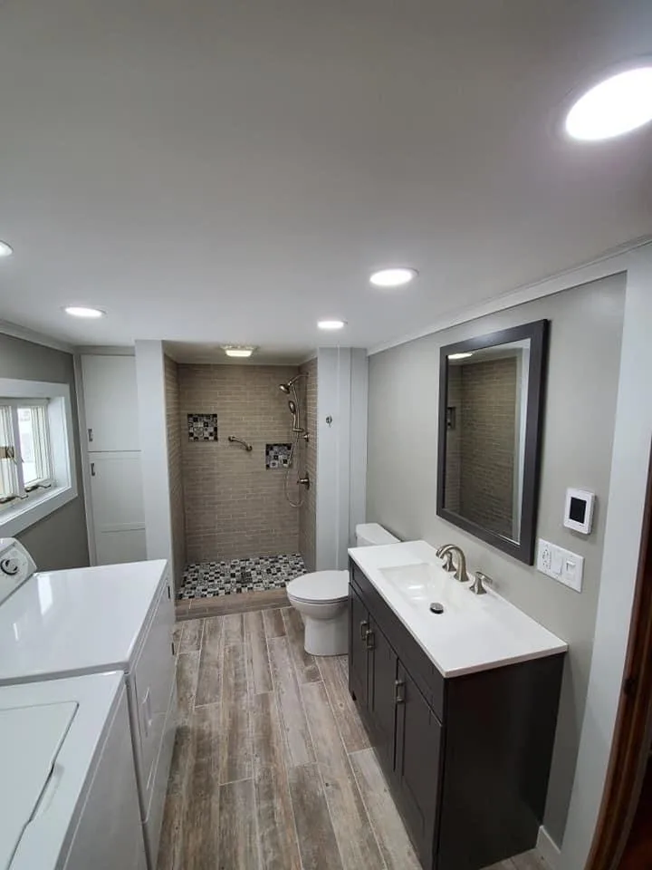 Restroom Renovation by Unique Contracting & Landscaping, LLC - Photo 2