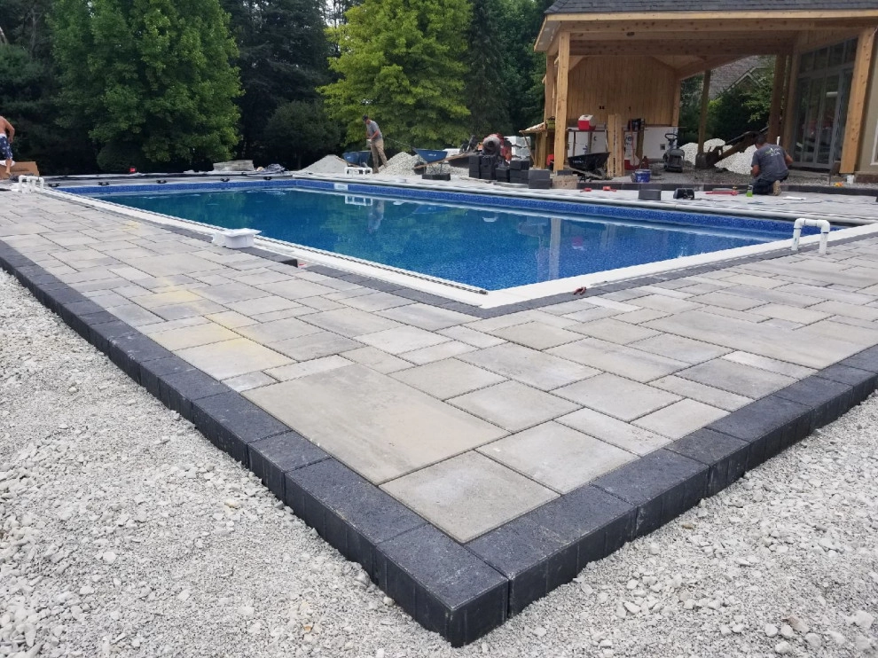 Swimming Pool, Outdoor Fireplace, Landscape & Hardscape by Heath Outdoor - Photo 9